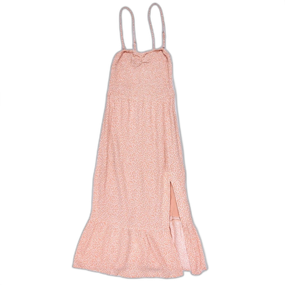 NWT Abercrombie Convertible Smocked Midi Dress Resort Beachy Soft Girl Coquette